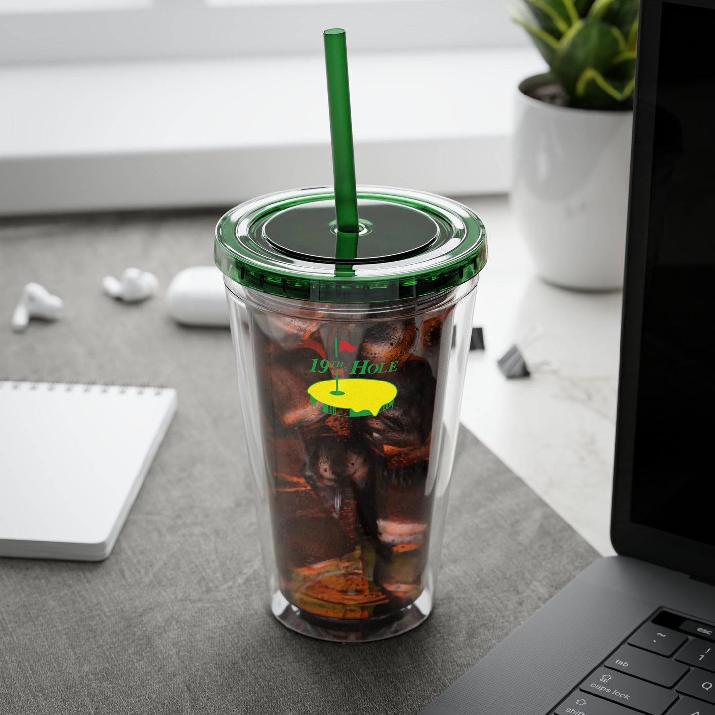 19th Hole - 16oz Tumbler with Straw