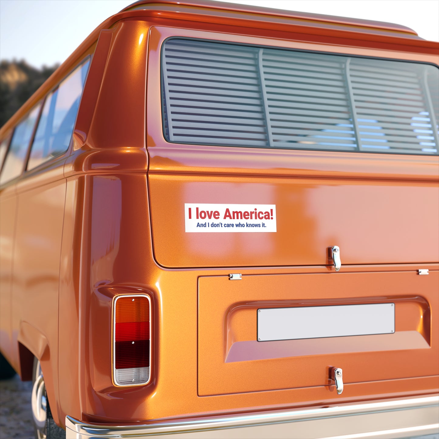 I Love America Bumper Sticker