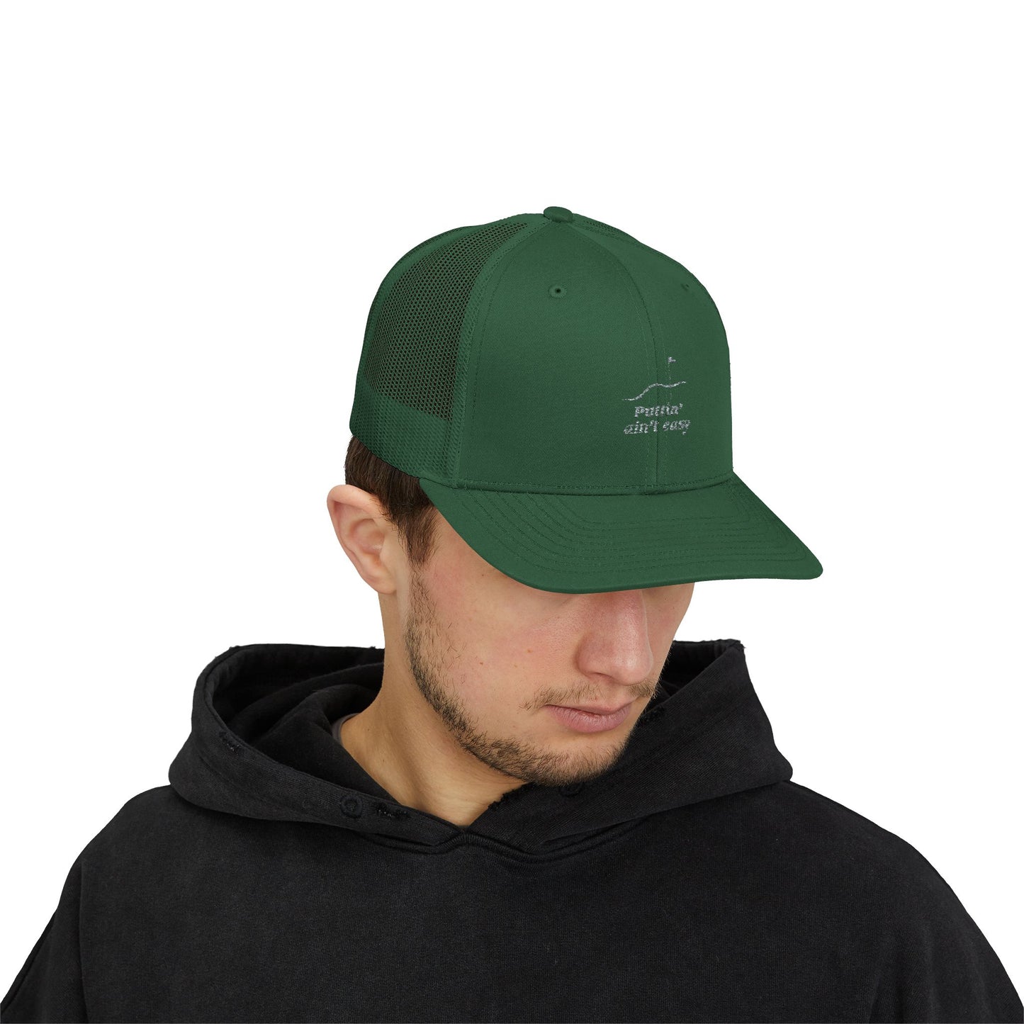 Pittin' Aint Easy Snapback Golf Hat - Custom Embroidered