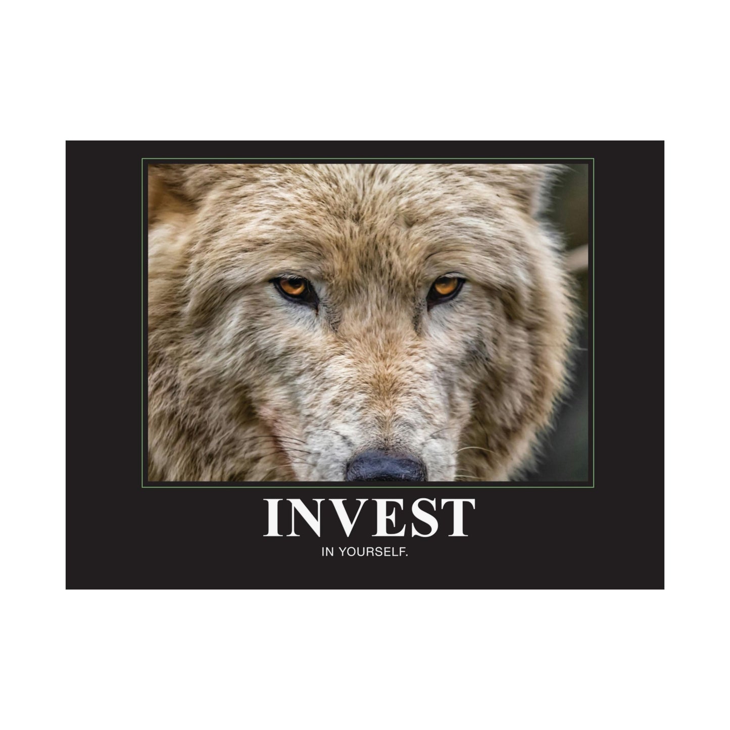 Invest in Yourself Motivational Poster - Matte Finish