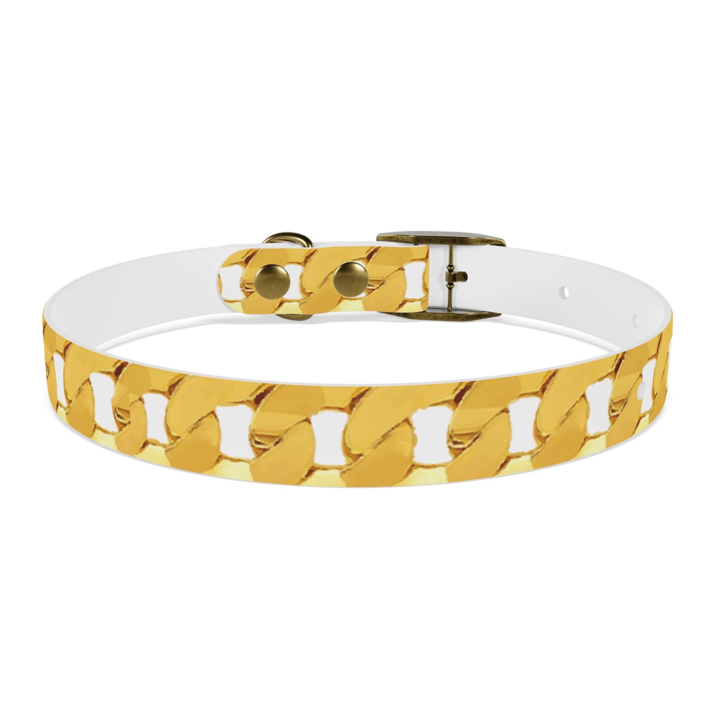 Cuban Link Gold Chain Dog Collar