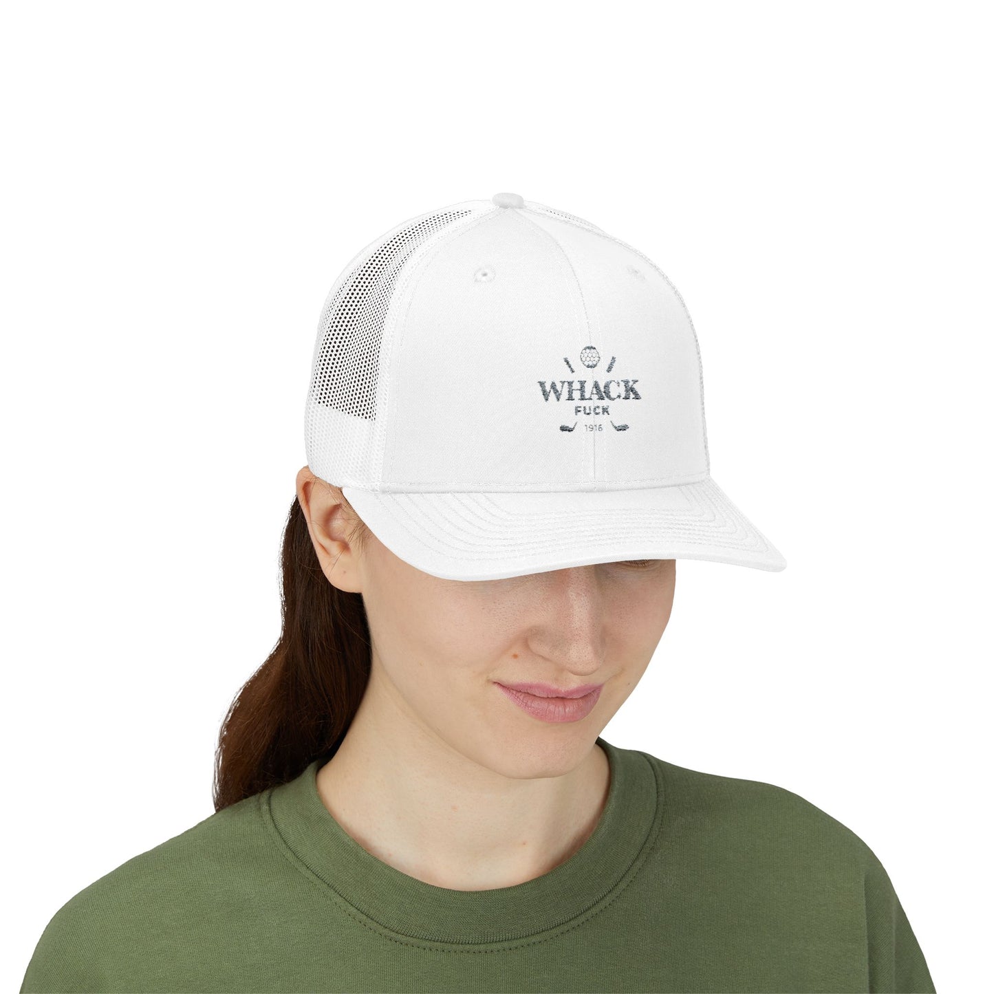 Whack Fuck Snapback Golf Hat - Custom Embroidered