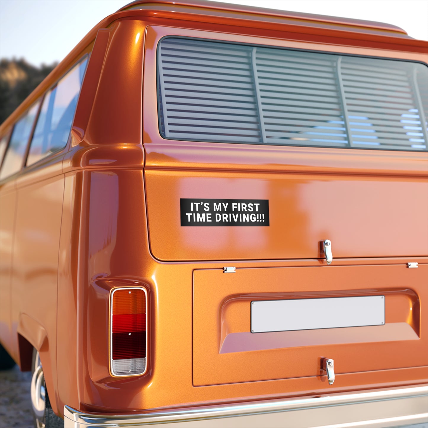 It's My First Time Driving Bumper Sticker