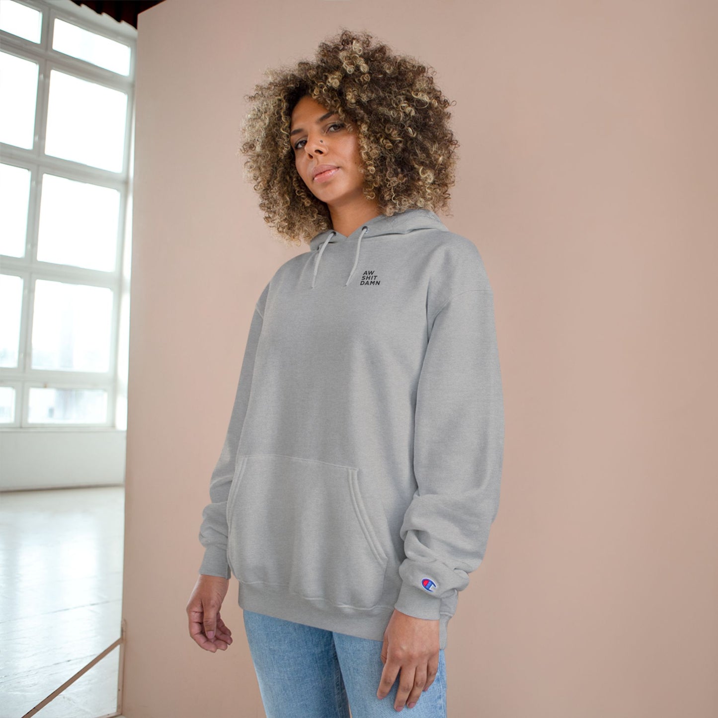 Aw Shit Damn Champion Hoodie
