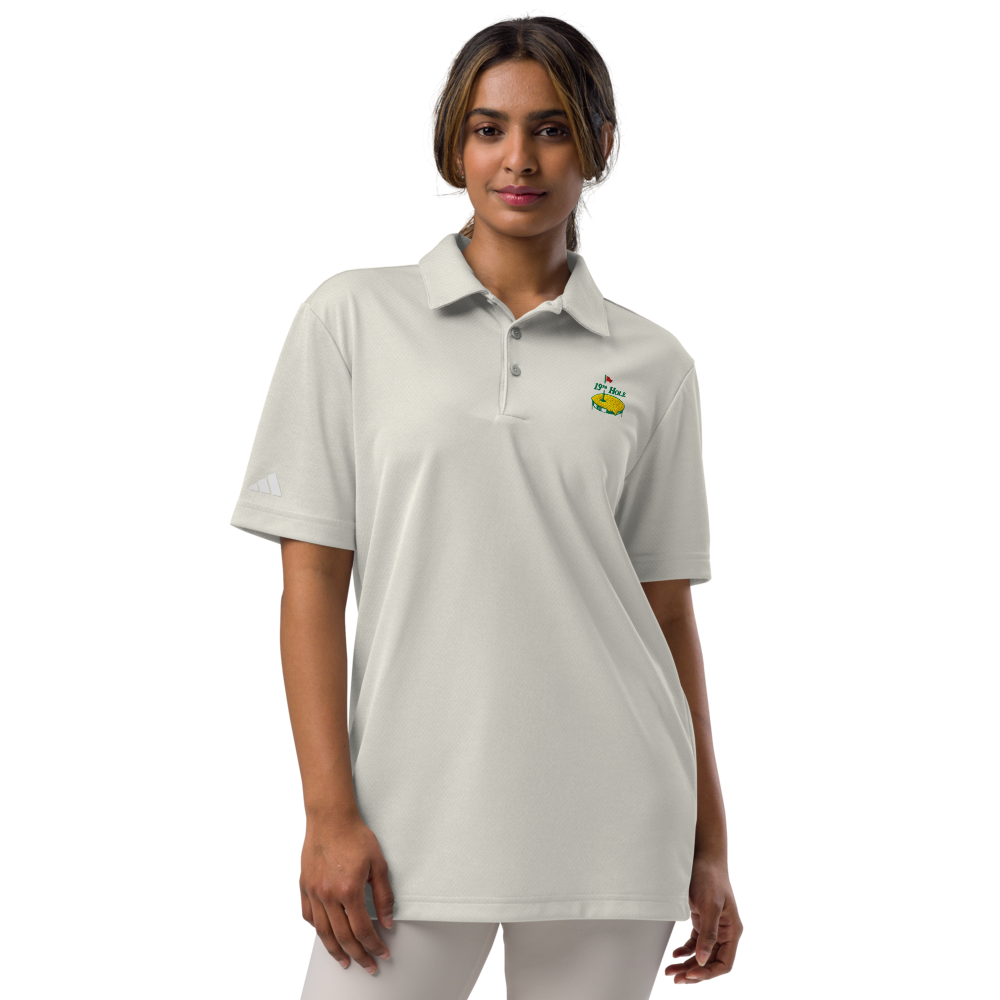 19th Hole Embroidered Adidas Space-Dyed Polo