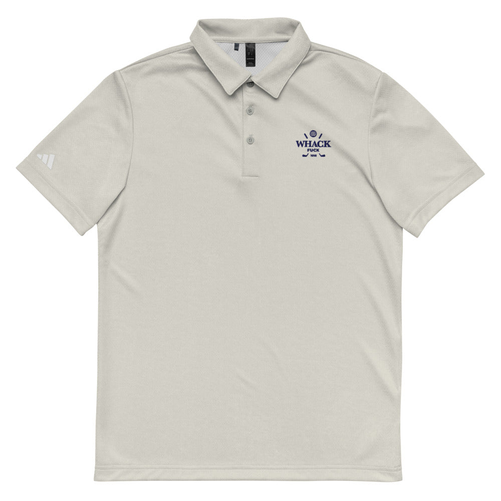 Whack Fuck Embroidered Adidas Space-Dyed Polo