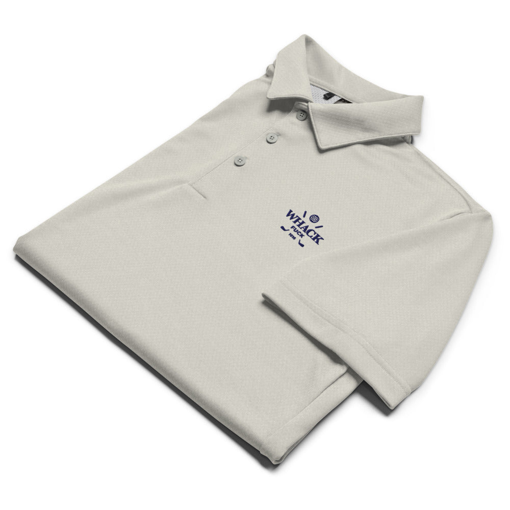 Whack Fuck Embroidered Adidas Space-Dyed Polo