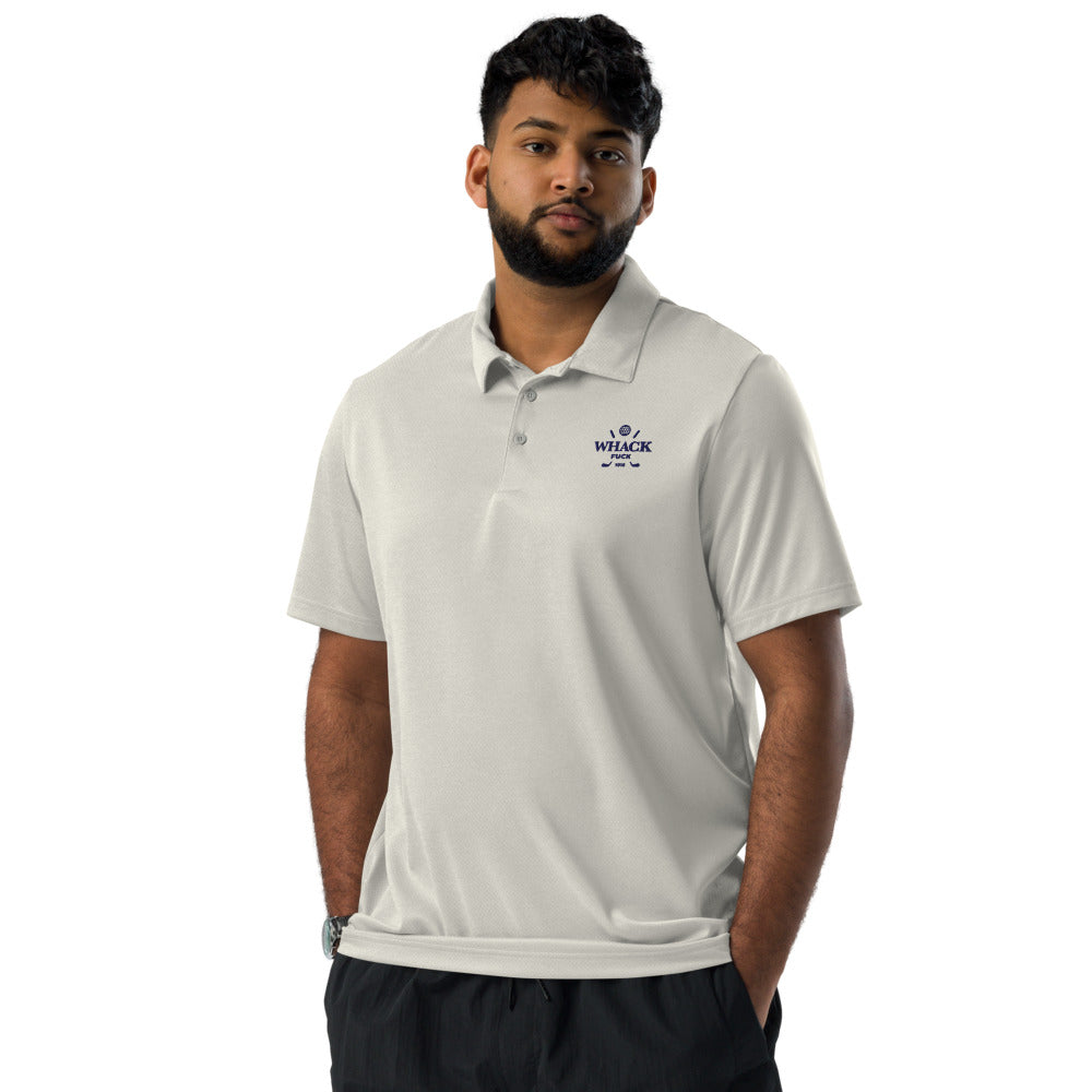Whack Fuck Embroidered Adidas Space-Dyed Polo