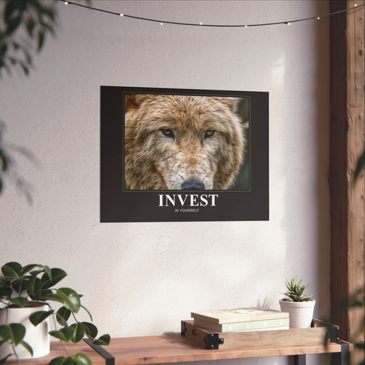 Invest in Yourself Motivational Poster - Matte Finish