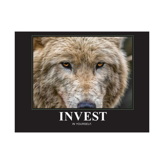 Invest in Yourself Motivational Poster - Matte Finish