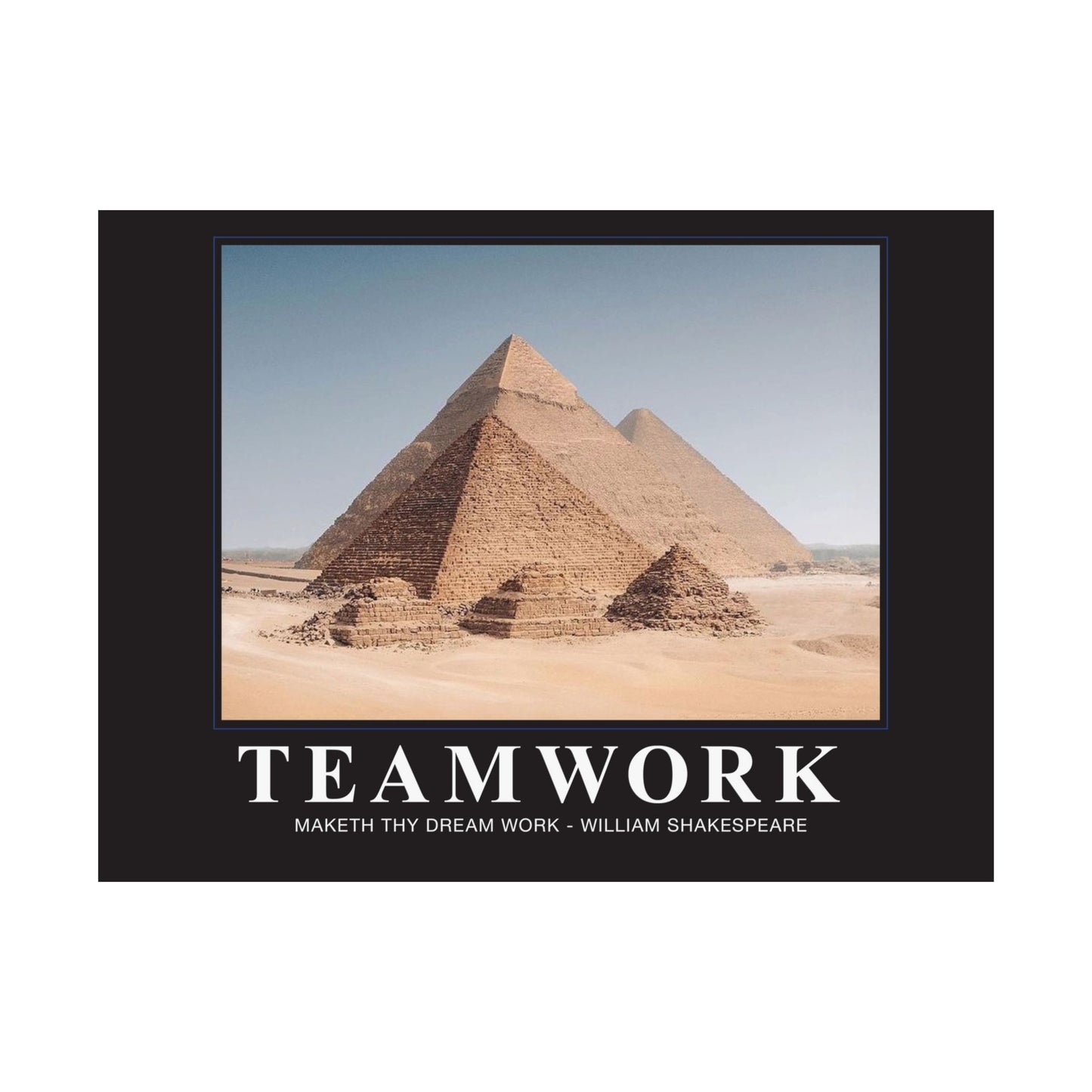 Teamwork Motivational Poster - Matte Finish