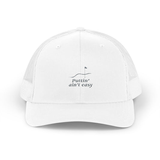 Pittin' Aint Easy Snapback Golf Hat - Custom Embroidered