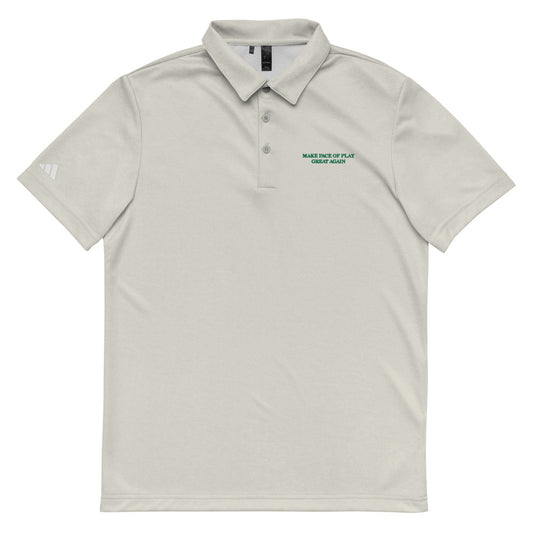 Make Pace of Play Great Again Adidas Space-Dyed Polo