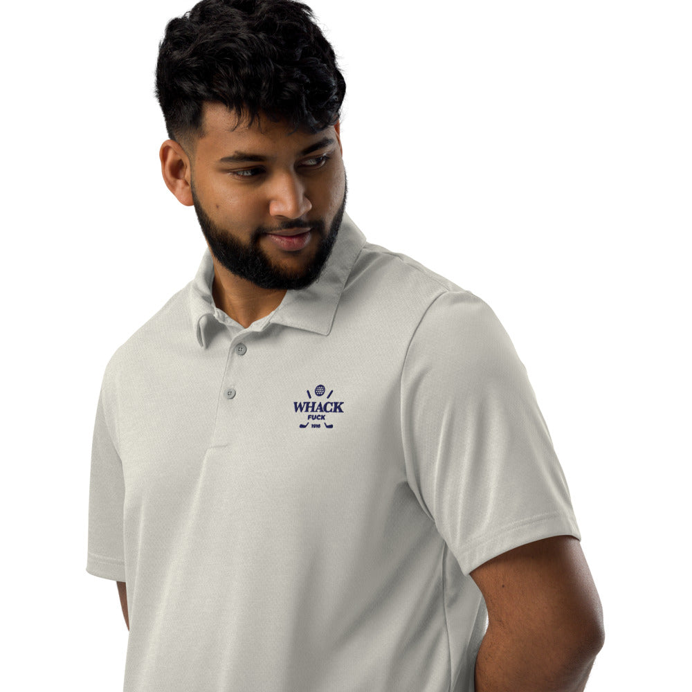 Whack Fuck Embroidered Adidas Space-Dyed Polo